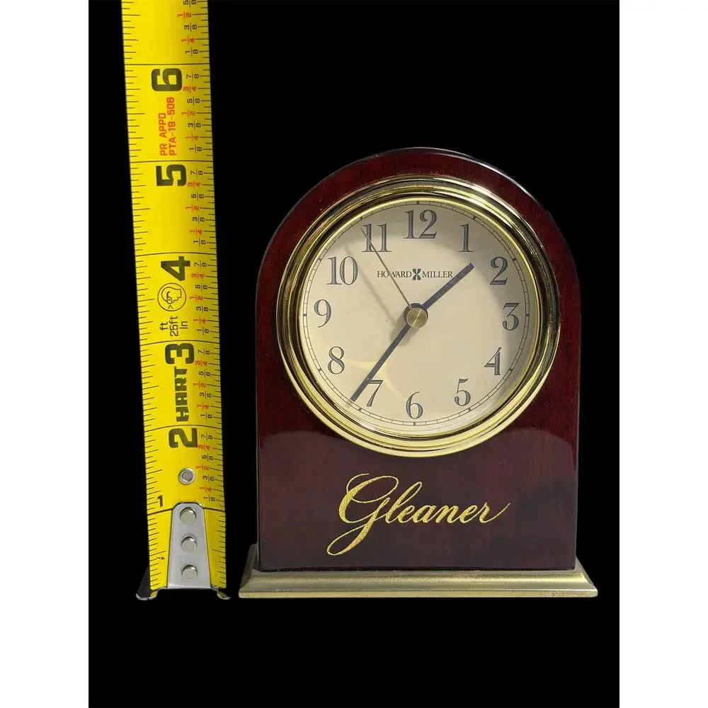 Howard Miller Monroe Gleaner Heirloom Arch Tabletop Quartz Clock Model 645-446